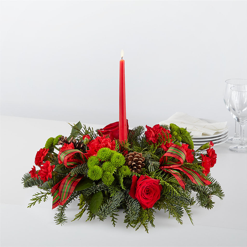 By the Candlelight Centerpiece – Rainbow Floral, Lacey WA