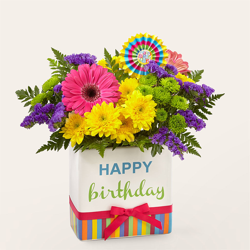 Birthday Brights Bouquet – Rainbow Floral, Lacey WA