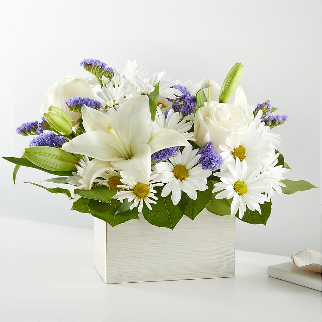 Beyond Blue Box Bouquet – Rainbow Floral, Lacey WA