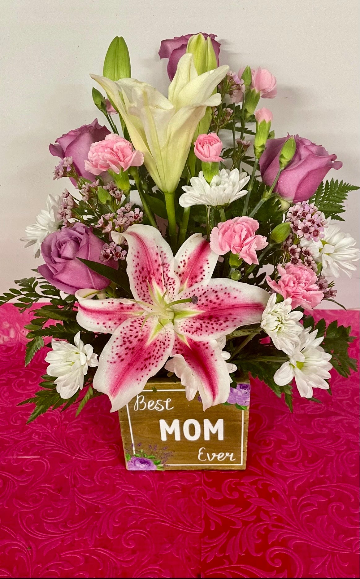 Mom's are the Best Box Bouquet