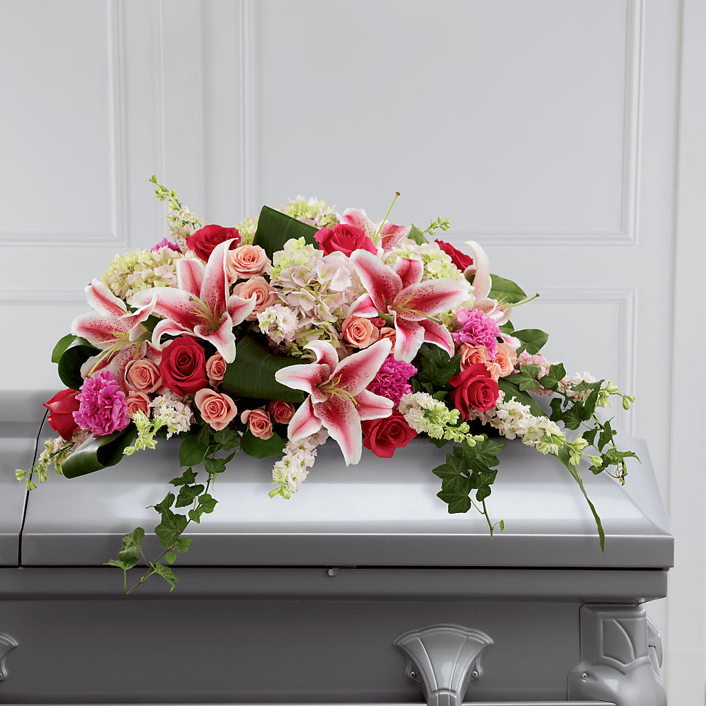 Splendid Grace Casket Spray – Rainbow Floral, Lacey WA