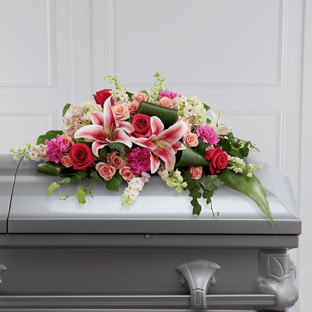 Splendid Grace Casket Spray – Rainbow Floral, Lacey WA