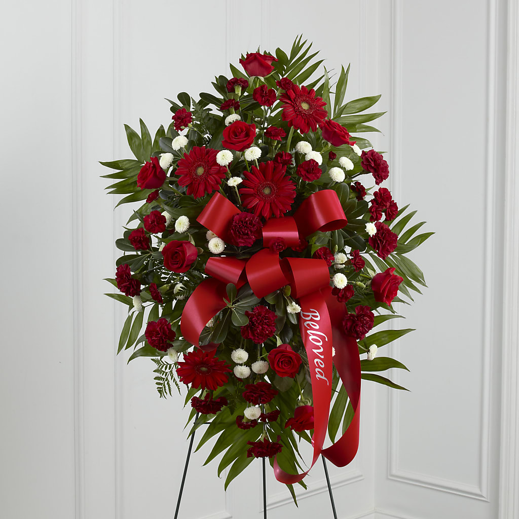 Treasured Memories Standing Spray – Rainbow Floral, Lacey WA