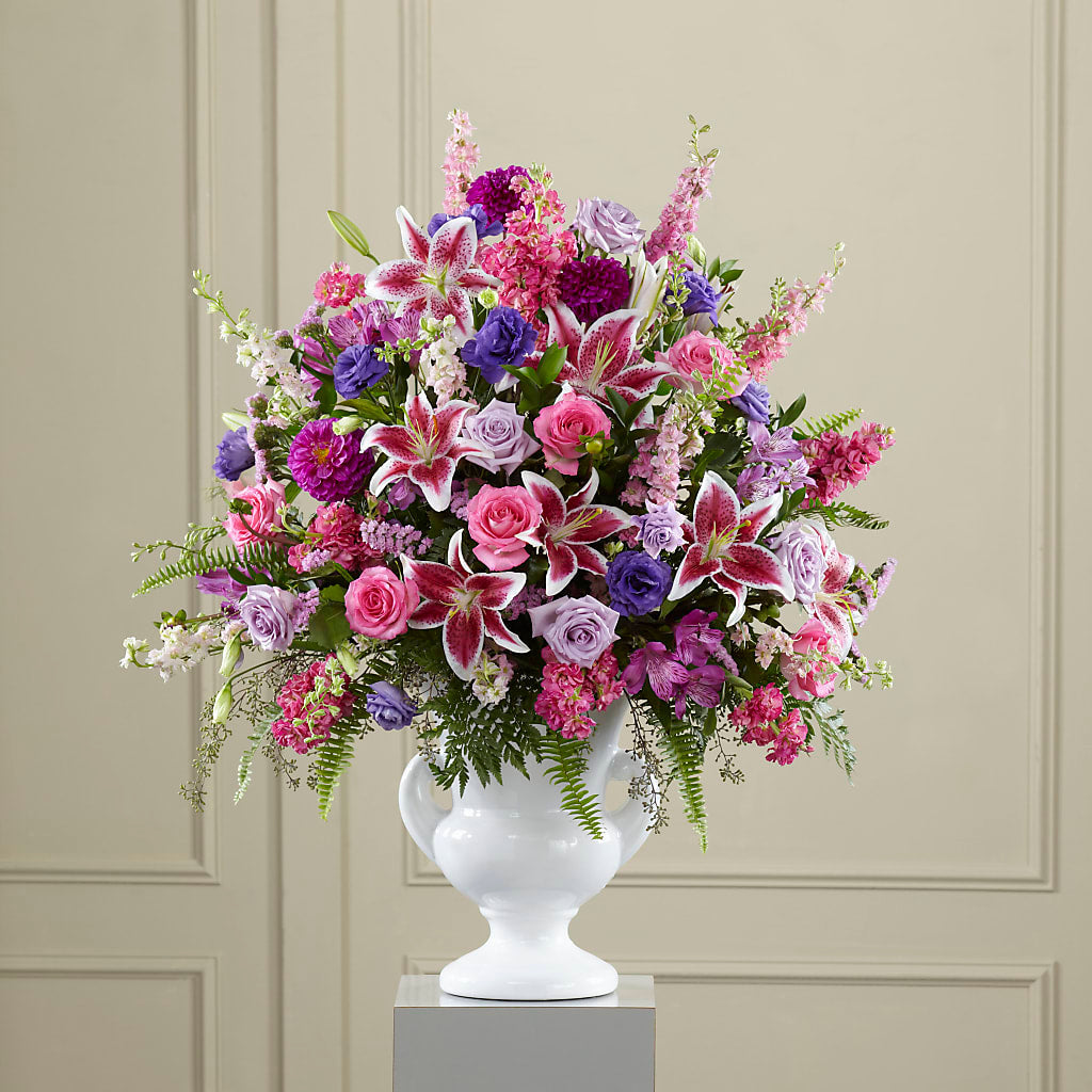 Peaceful Tribute Arrangement – Rainbow Floral, Lacey WA