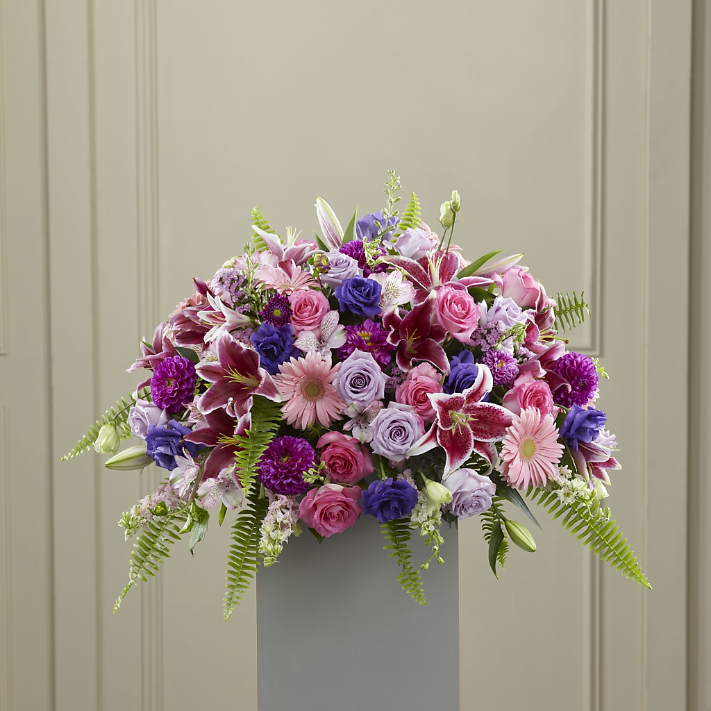 Fare Thee Well Pedestal – Rainbow Floral, Lacey WA