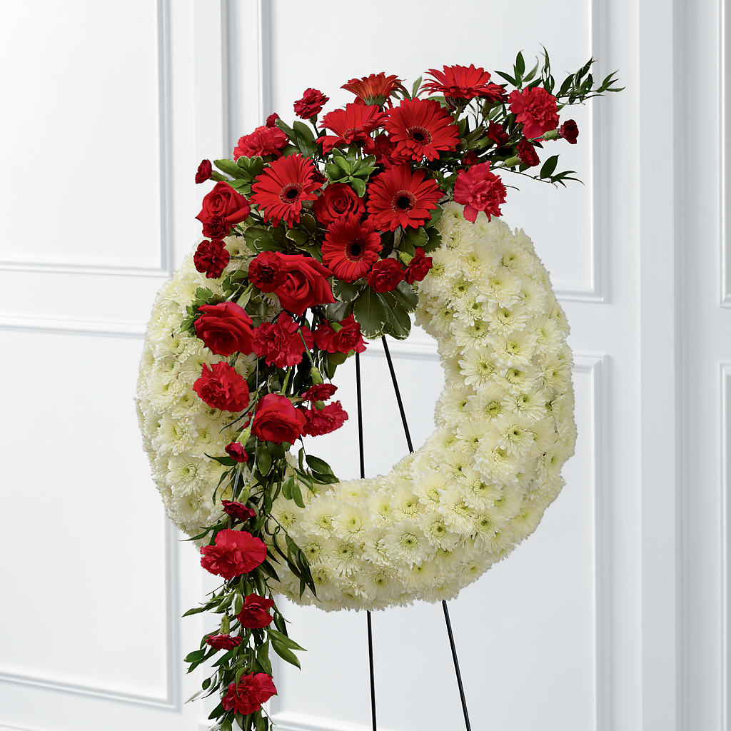 Graceful Tribute Wreath – Rainbow Floral, Lacey WA