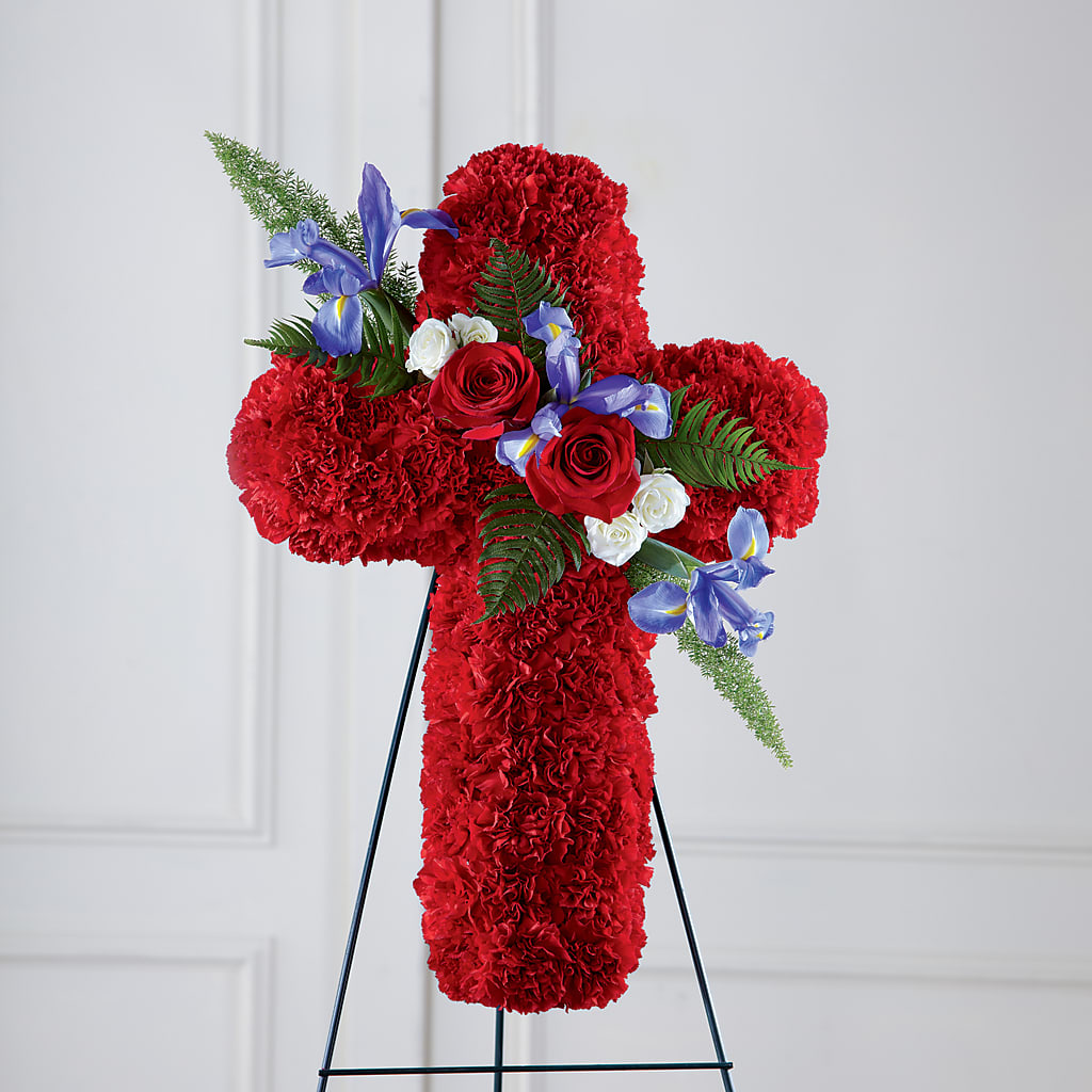 Faithful Hero Floral Cross – Rainbow Floral, Lacey WA