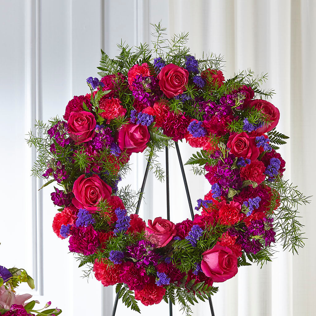 Calming Colors Wreath – Rainbow Floral, Lacey WA