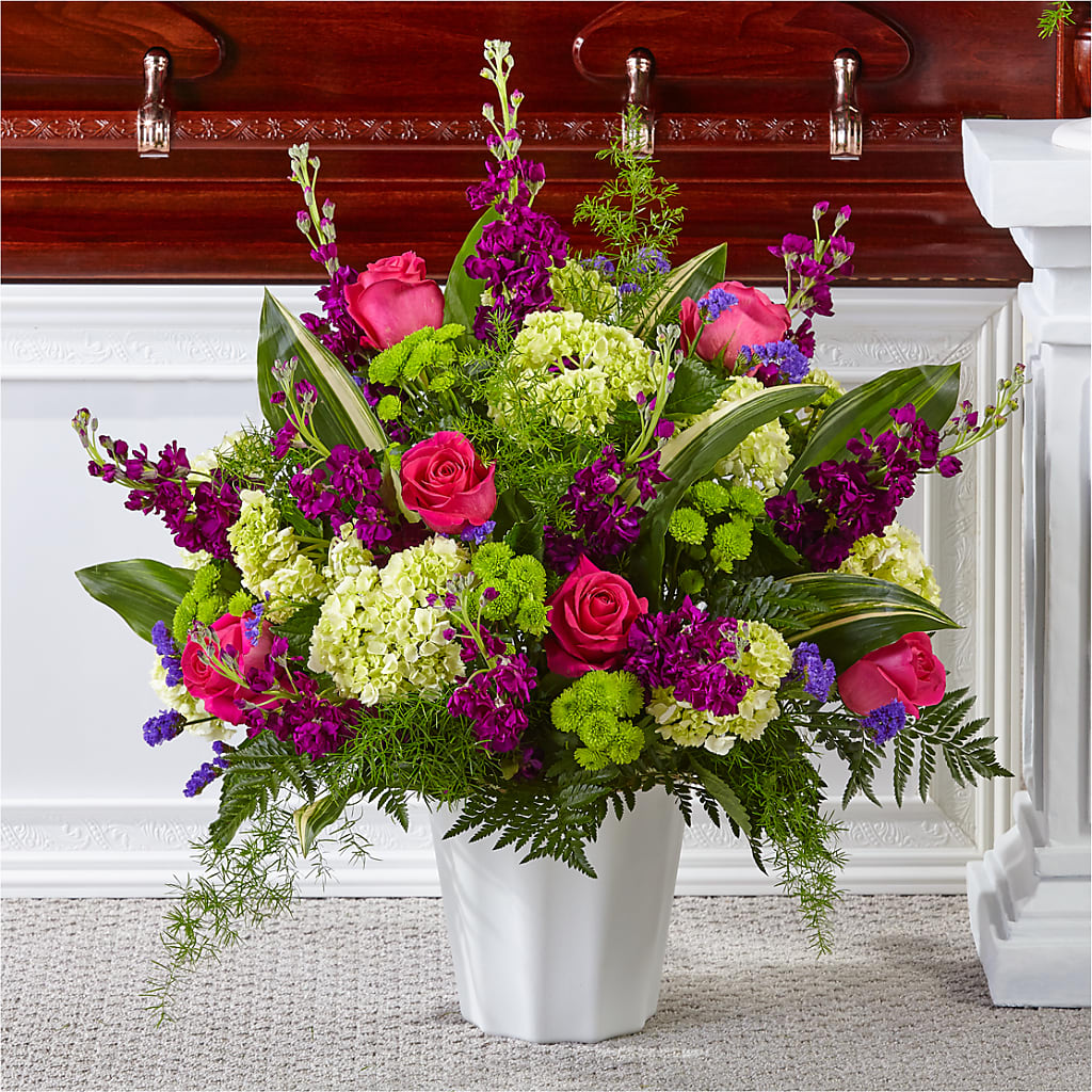 Beautiful Horizons Floor Basket – Rainbow Floral, Lacey WA