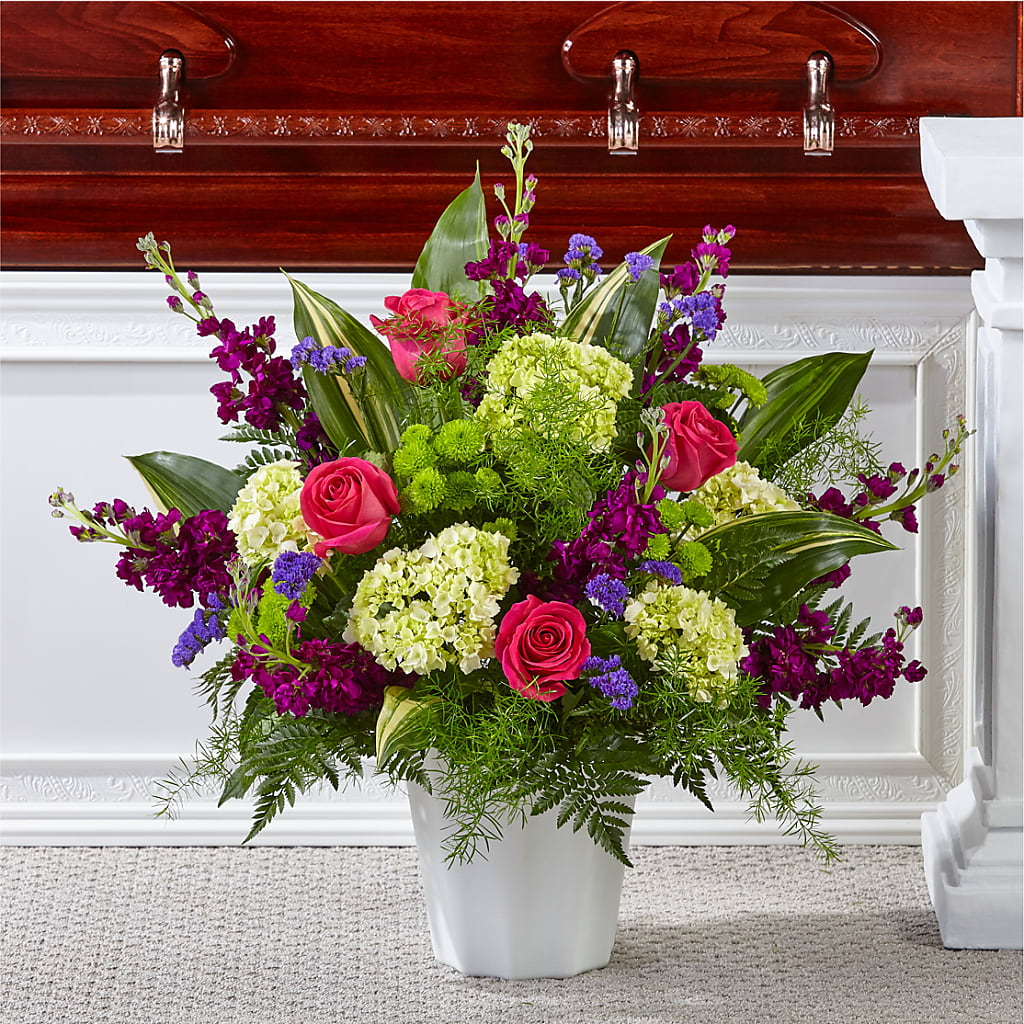 Beautiful Horizons Floor Basket – Rainbow Floral, Lacey WA