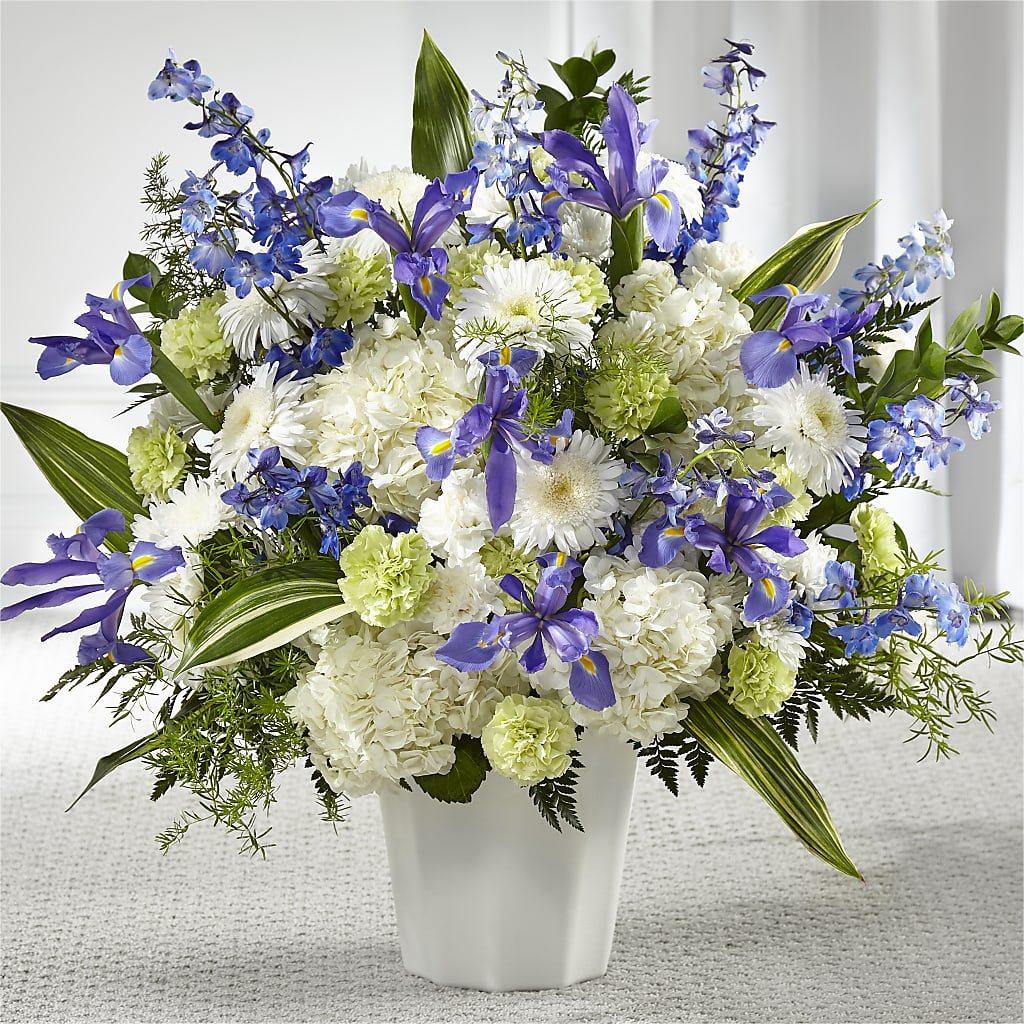 Soft Serenity Floor Basket – Rainbow Floral, Lacey WA