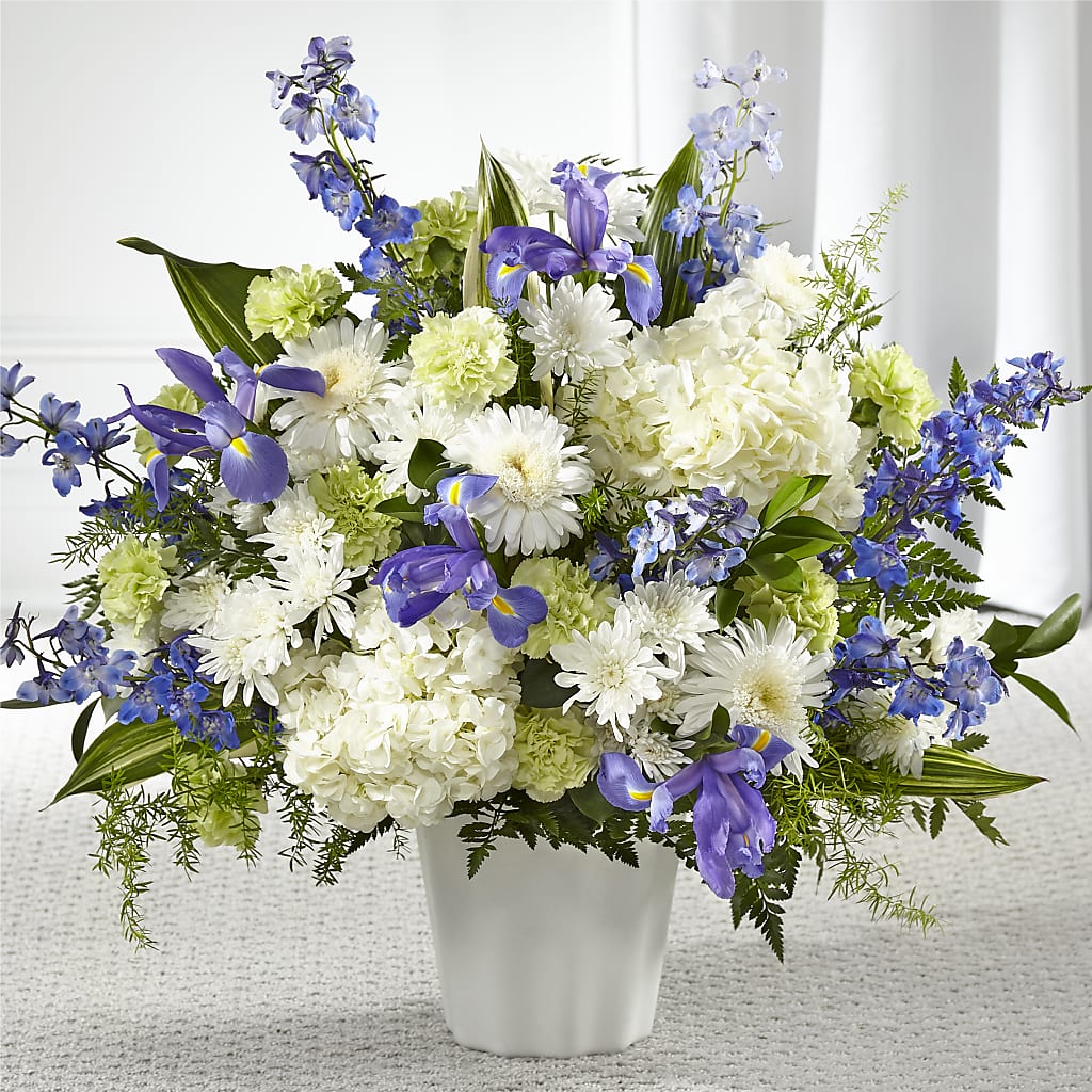 Soft Serenity Floor Basket – Rainbow Floral, Lacey WA
