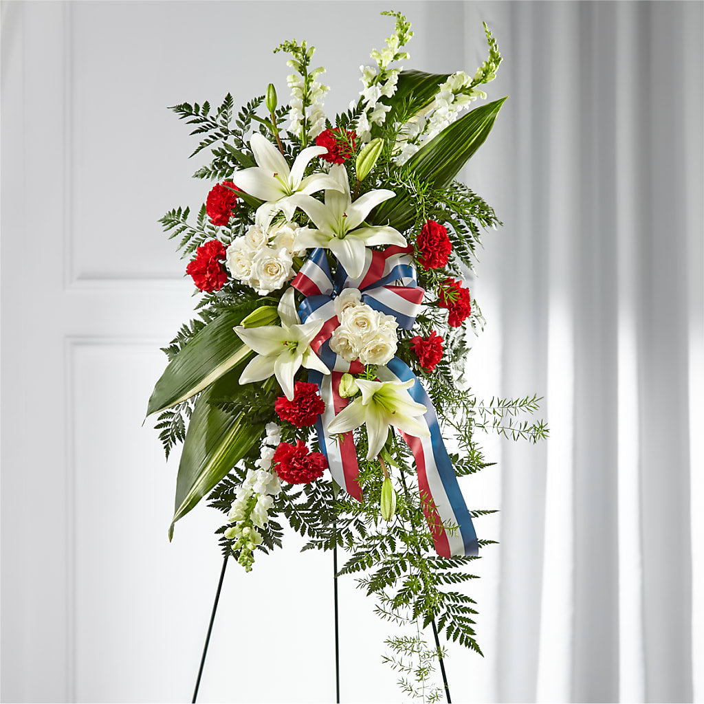Stars of Life Standing Spray – Rainbow Floral, Lacey WA