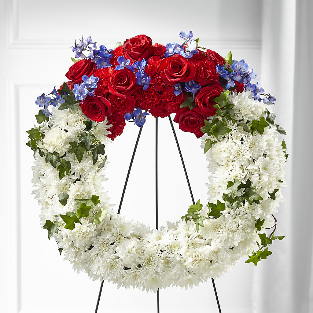 Patriotic Passion Wreath – Rainbow Floral, Lacey WA
