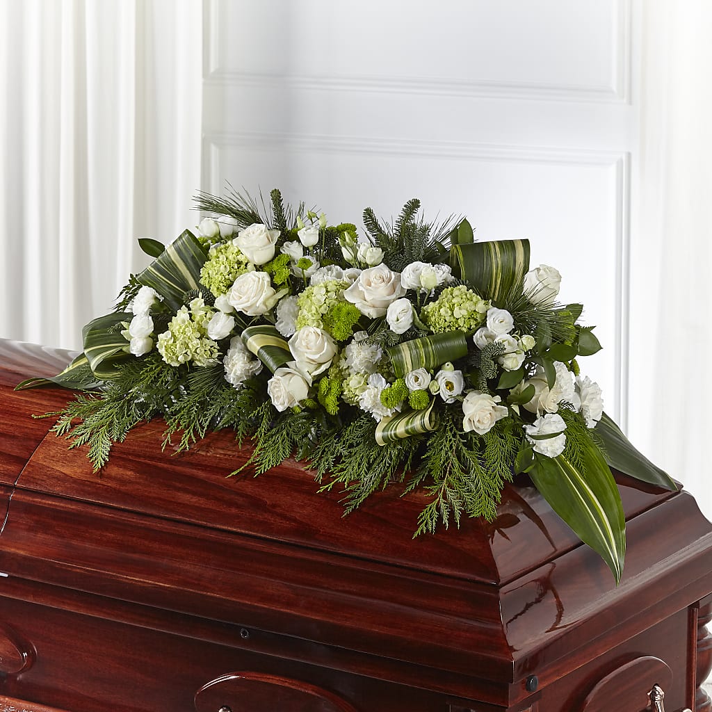 Hopeful Gesture Casket Spray – Rainbow Floral, Lacey WA