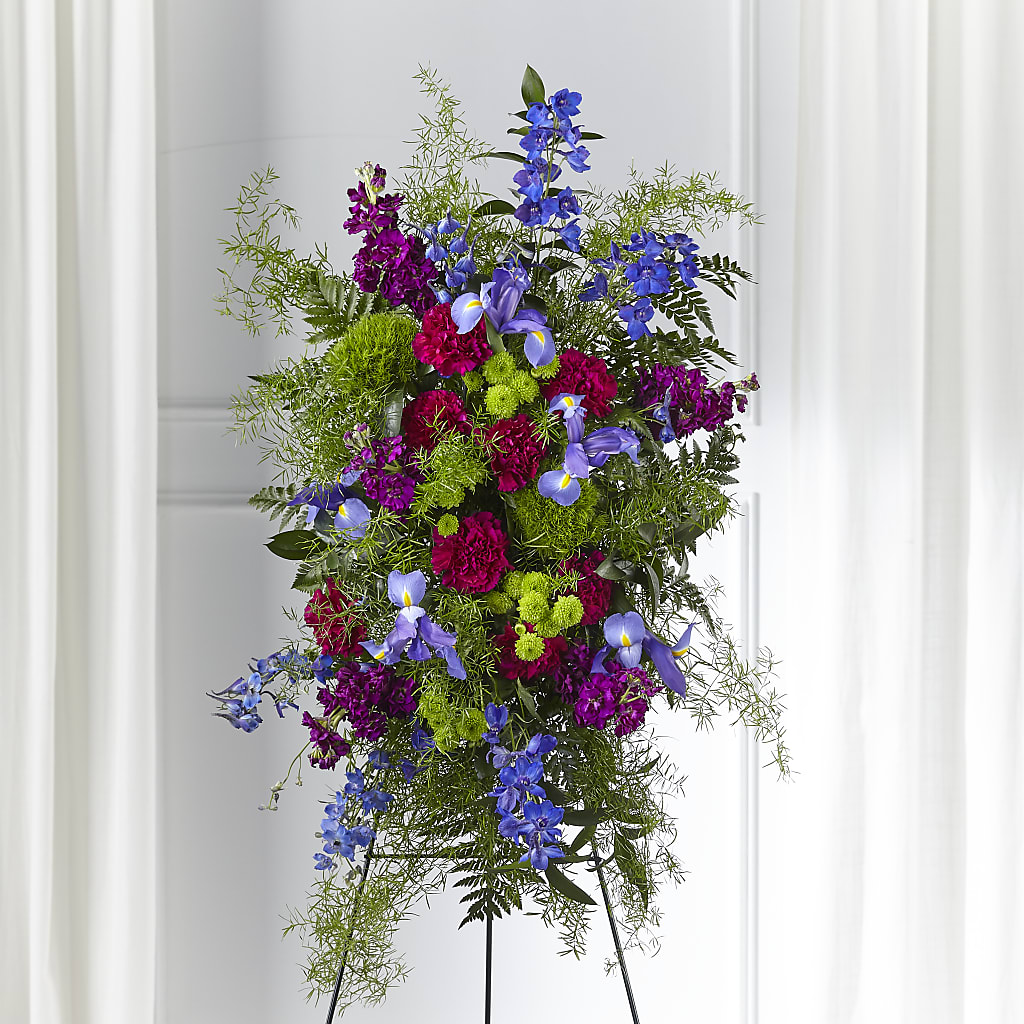 Heavenly Skies Standing Spray – Rainbow Floral, Lacey WA