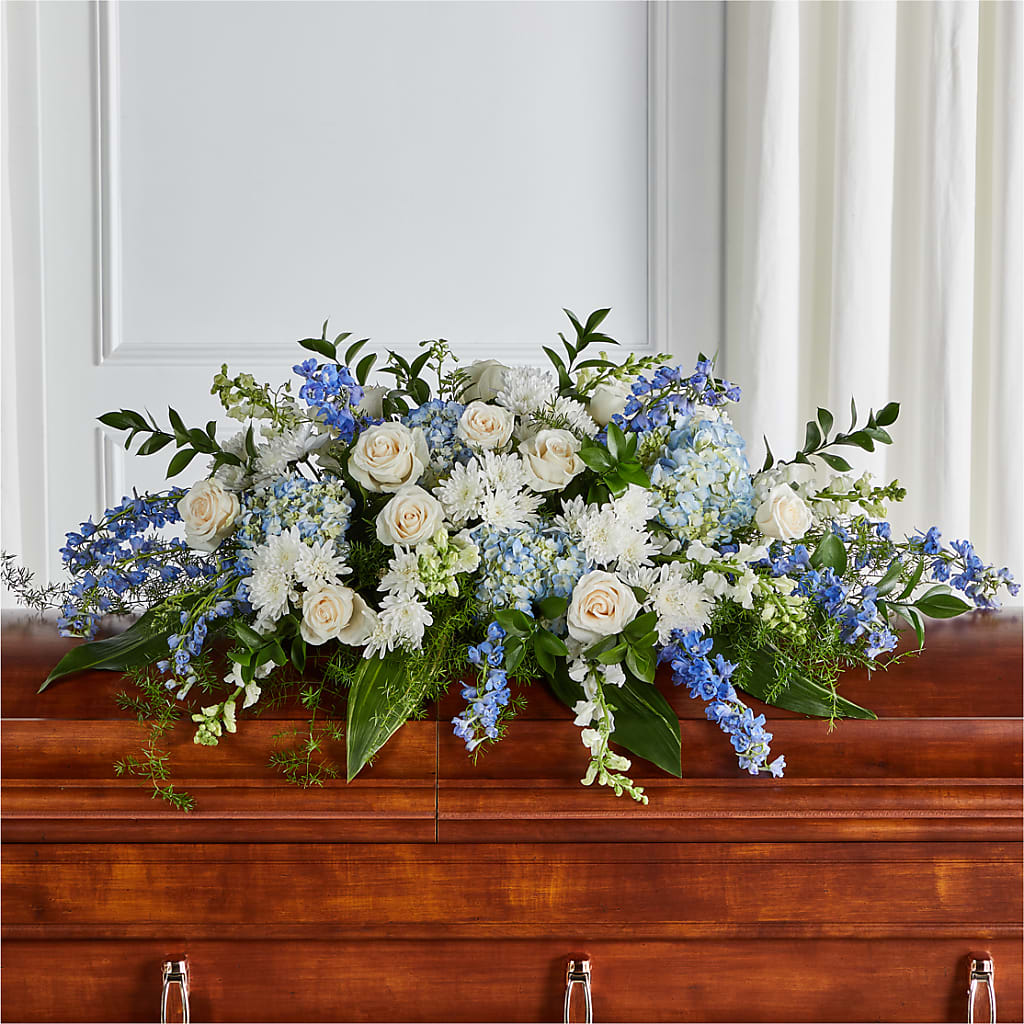Timeless Essence Casket Spray – Rainbow Floral, Lacey WA
