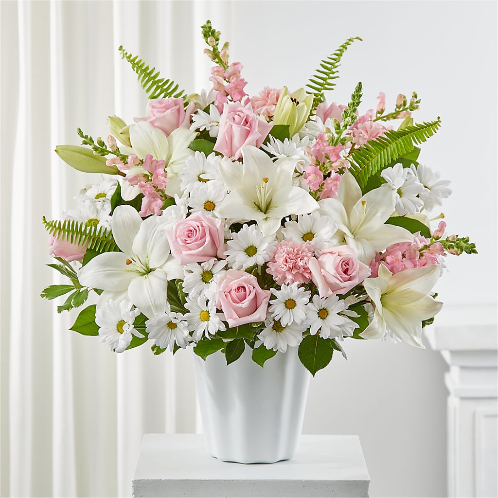 Soft Touch Tabletop Basket – Rainbow Floral, Lacey WA
