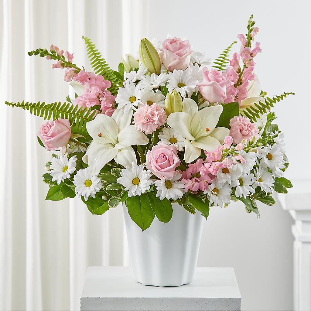 Soft Touch Tabletop Basket – Rainbow Floral, Lacey WA