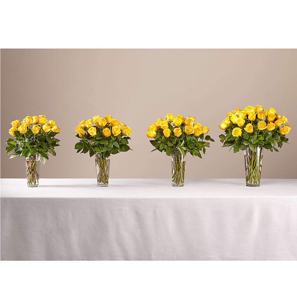 Long Stem Yellow Rose Bouquet –  Rainbow Floral, Lacey WA