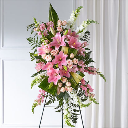 Elegant Embrace Standing Spray –  Rainbow Floral, Lacey WA