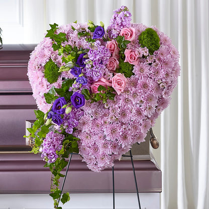 Treasured Love Standing Heart –  Rainbow Floral, Lacey WA