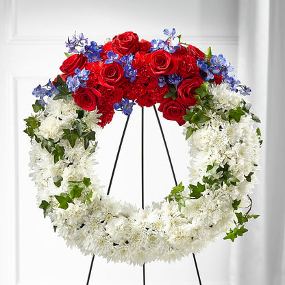 Patriotic Passion Wreath –  Rainbow Floral, Lacey WA